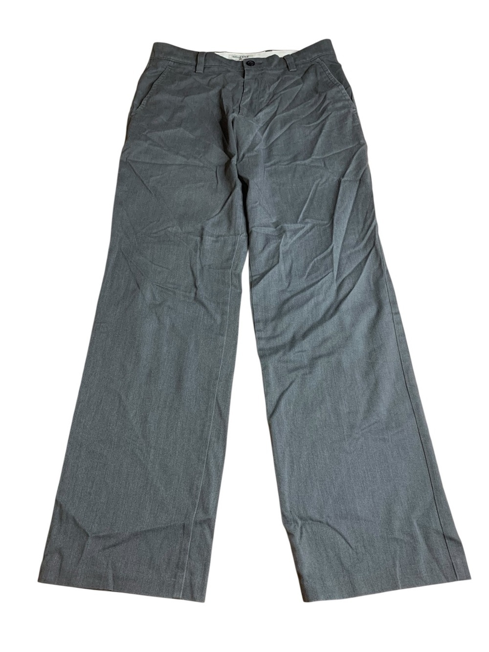 Dockers Straight Fit Pants in Light Gray and Black Trim